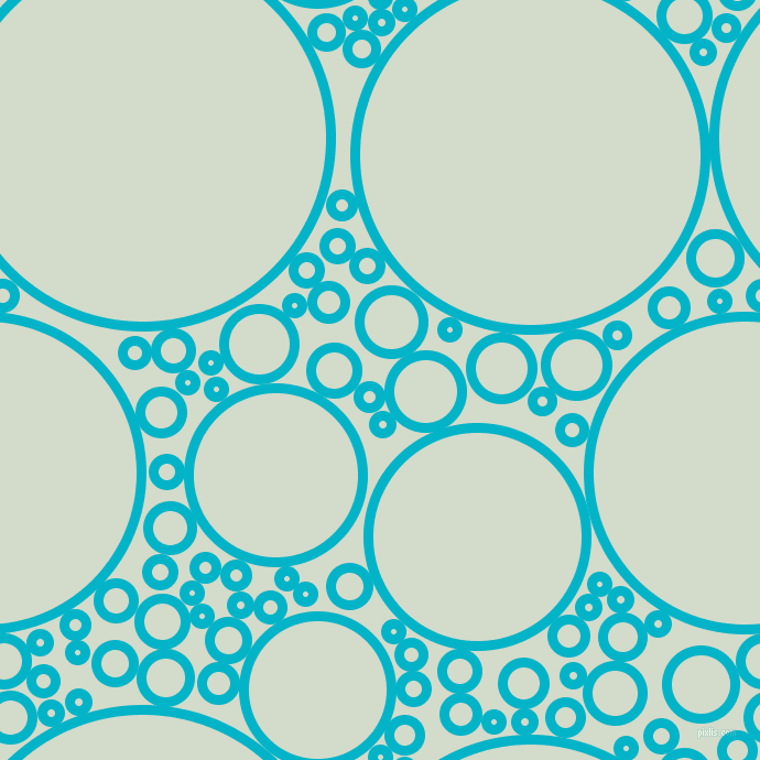 bubbles, circles, sponge, big, medium, small, 9 pixel line width, Iris Blue and Ottoman circles bubbles sponge soap seamless tileable