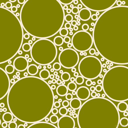 bubbles, circles, sponge, big, medium, small, 5 pixel line width, Island Spice and Olive circles bubbles sponge soap seamless tileable