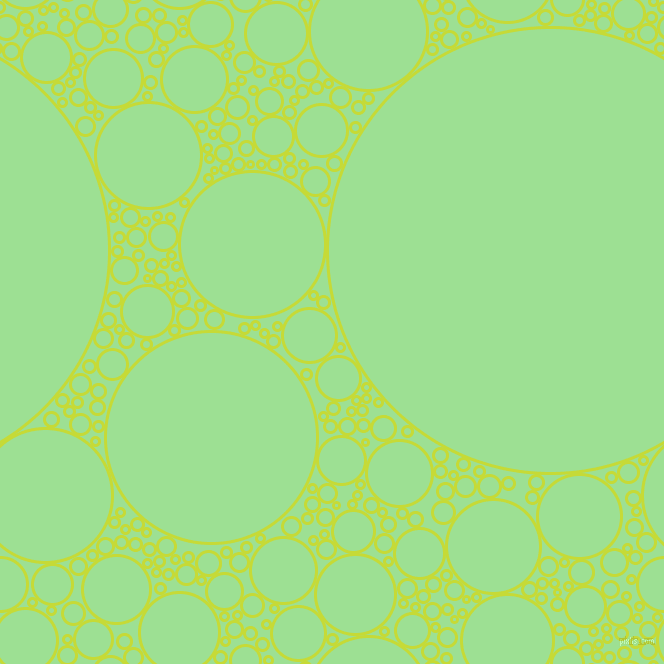 bubbles, circles, sponge, big, medium, small, 3 pixel line width, Las Palmas and Granny Smith Apple circles bubbles sponge soap seamless tileable