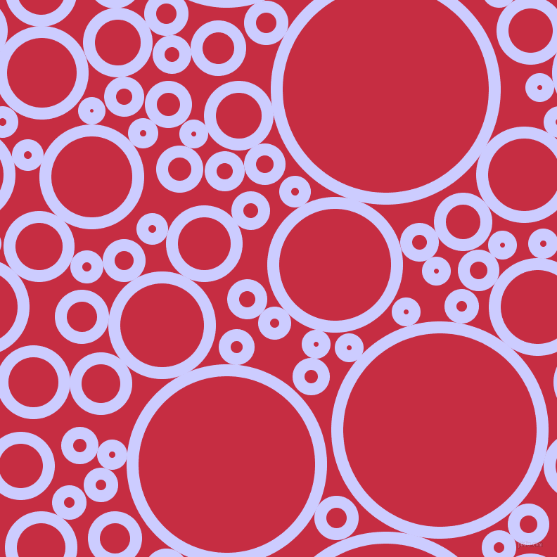bubbles, circles, sponge, big, medium, small, 17 pixel line width, Lavender Blue and Brick Red circles bubbles sponge soap seamless tileable