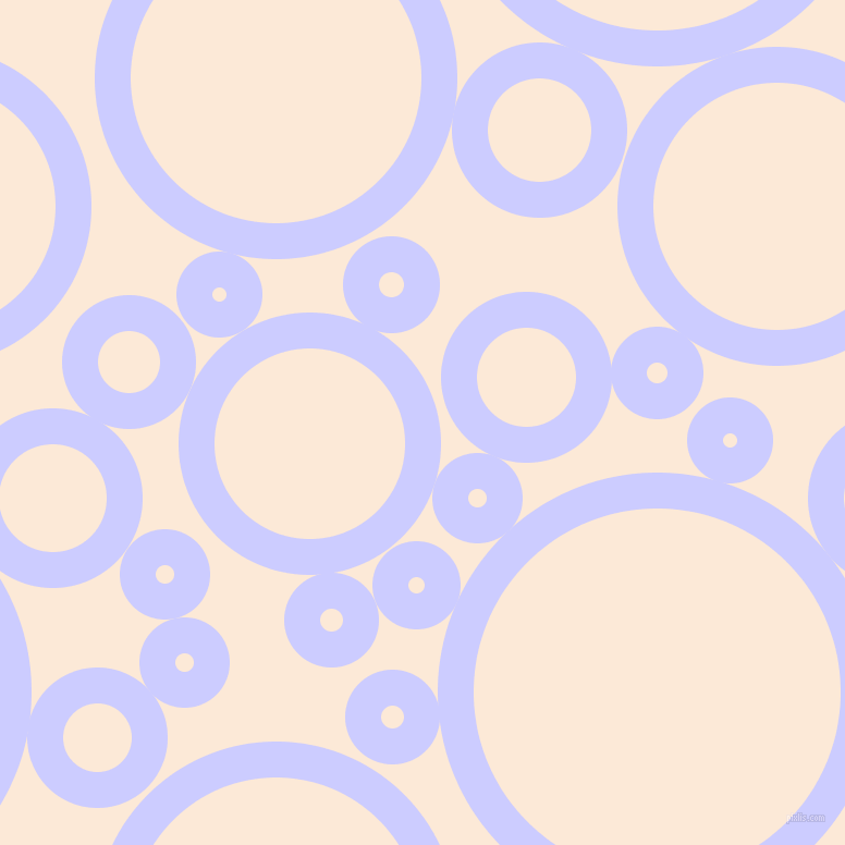 bubbles, circles, sponge, big, medium, small, 33 pixel line width, Lavender Blue and Serenade circles bubbles sponge soap seamless tileable