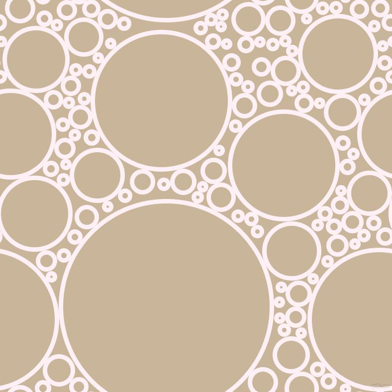 bubbles, circles, sponge, big, medium, small, 9 pixel line width, Lavender Blush and Sour Dough circles bubbles sponge soap seamless tileable