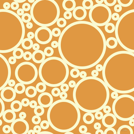 bubbles, circles, sponge, big, medium, small, 9 pixel line width, Light Goldenrod Yellow and Fire Bush circles bubbles sponge soap seamless tileable