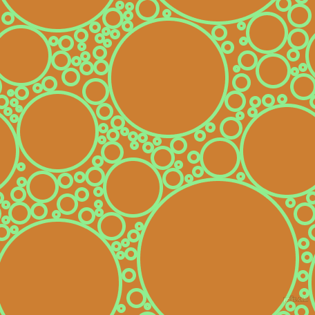 bubbles, circles, sponge, big, medium, small, 5 pixel line width, Light Green and Bronze circles bubbles sponge soap seamless tileable