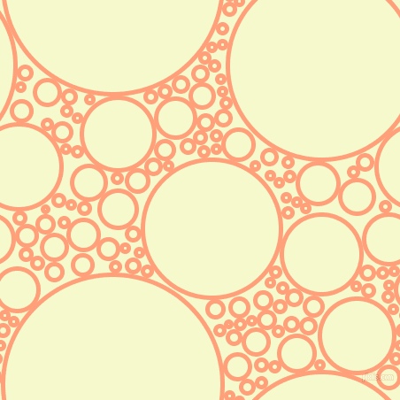 bubbles, circles, sponge, big, medium, small, 5 pixel line width, Light Salmon and Carla circles bubbles sponge soap seamless tileable