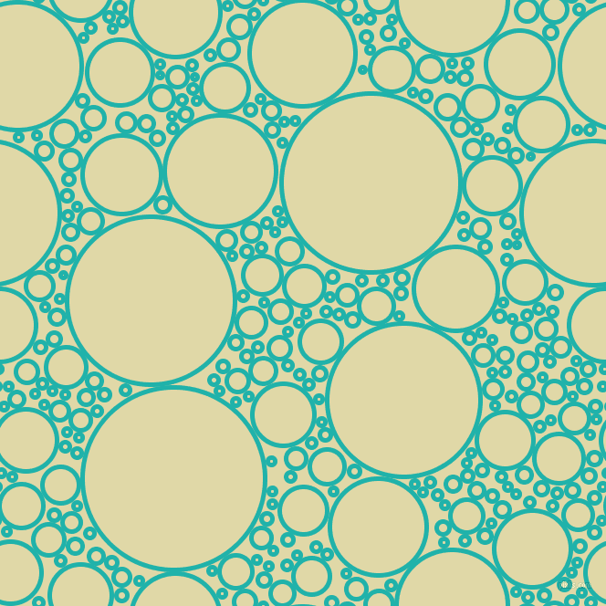 bubbles, circles, sponge, big, medium, small, 5 pixel line width, Light Sea Green and Mint Julep circles bubbles sponge soap seamless tileable