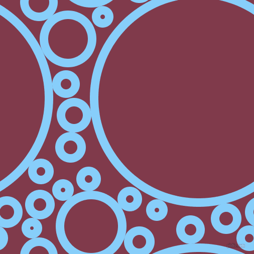 bubbles, circles, sponge, big, medium, small, 17 pixel line width, Light Sky Blue and Camelot circles bubbles sponge soap seamless tileable