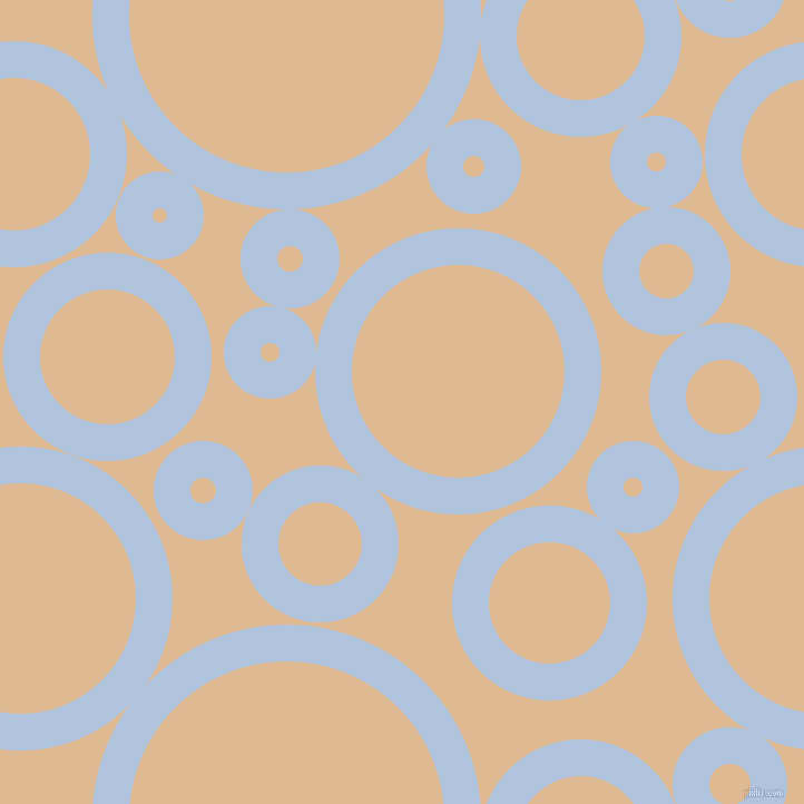 bubbles, circles, sponge, big, medium, small, 33 pixel line width, Light Steel Blue and Pancho circles bubbles sponge soap seamless tileable