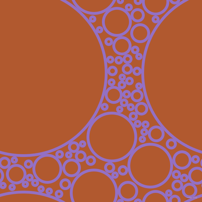 bubbles, circles, sponge, big, medium, small, 9 pixel line width, Lilac Bush and Fiery Orange circles bubbles sponge soap seamless tileable