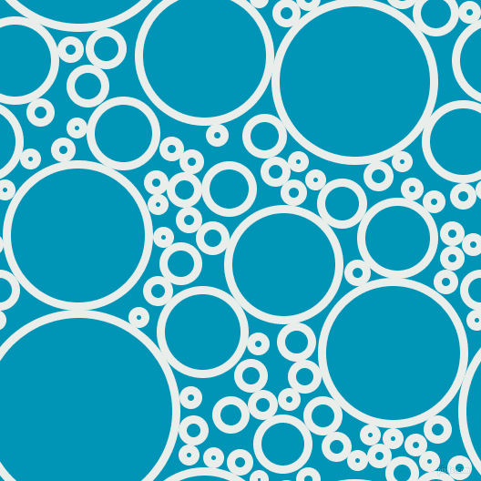 bubbles, circles, sponge, big, medium, small, 9 pixel line width, Lily White and Bondi Blue circles bubbles sponge soap seamless tileable
