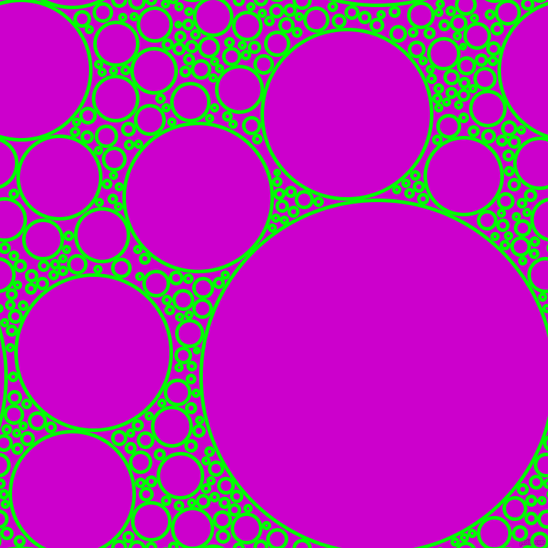 bubbles, circles, sponge, big, medium, small, 5 pixel line width, Lime and Deep Magenta circles bubbles sponge soap seamless tileable