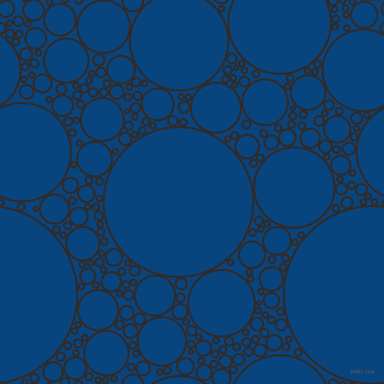 bubbles, circles, sponge, big, medium, small, 3 pixel line width, Livid Brown and Dark Cerulean circles bubbles sponge soap seamless tileable