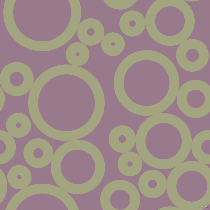 bubbles, circles, sponge, big, medium, small, 33 pixel line width, Locust and Mountbatten Pink circles bubbles sponge soap seamless tileable