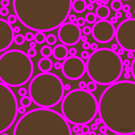 bubbles, circles, sponge, big, medium, small, 9 pixel line width, Magenta and Bracken circles bubbles sponge soap seamless tileable