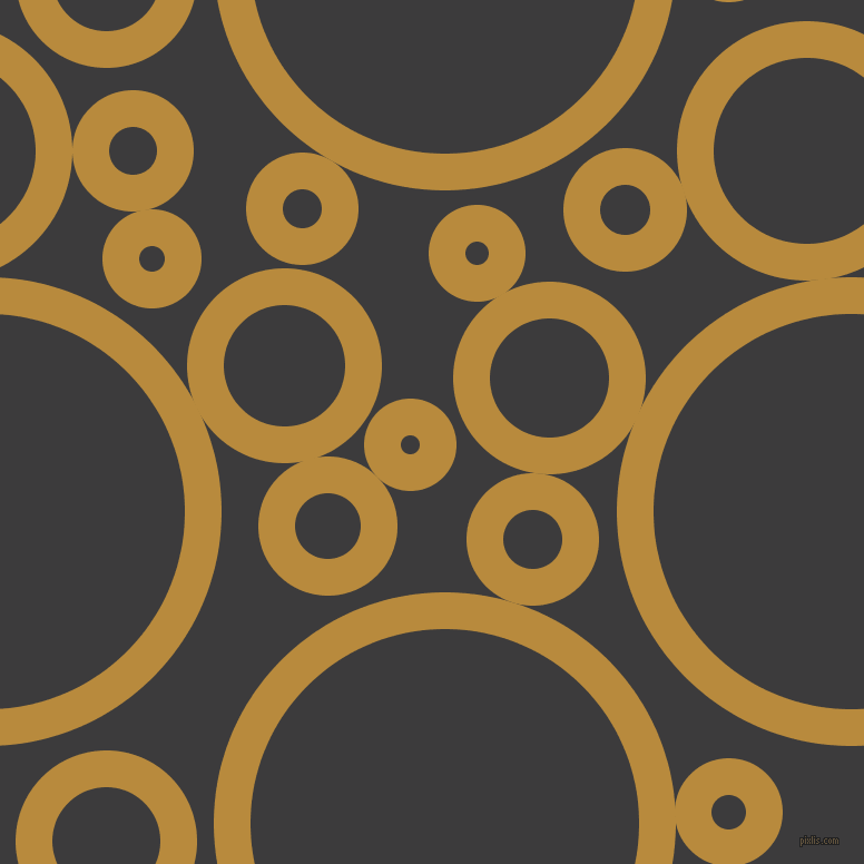 bubbles, circles, sponge, big, medium, small, 33 pixel line width, Marigold and Fuscous Grey circles bubbles sponge soap seamless tileable