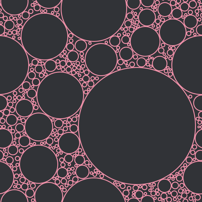 bubbles, circles, sponge, big, medium, small, 3 pixel line width, Mauvelous and Ebony circles bubbles sponge soap seamless tileable