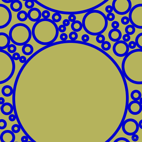 bubbles, circles, sponge, big, medium, small, 9 pixel line width, Medium Blue and Olive Green circles bubbles sponge soap seamless tileable