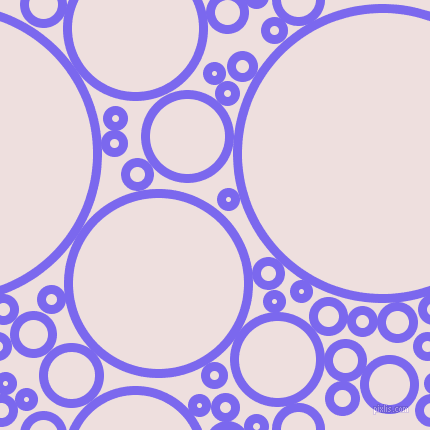 bubbles, circles, sponge, big, medium, small, 9 pixel line width, Medium Slate Blue and Soft Peach circles bubbles sponge soap seamless tileable