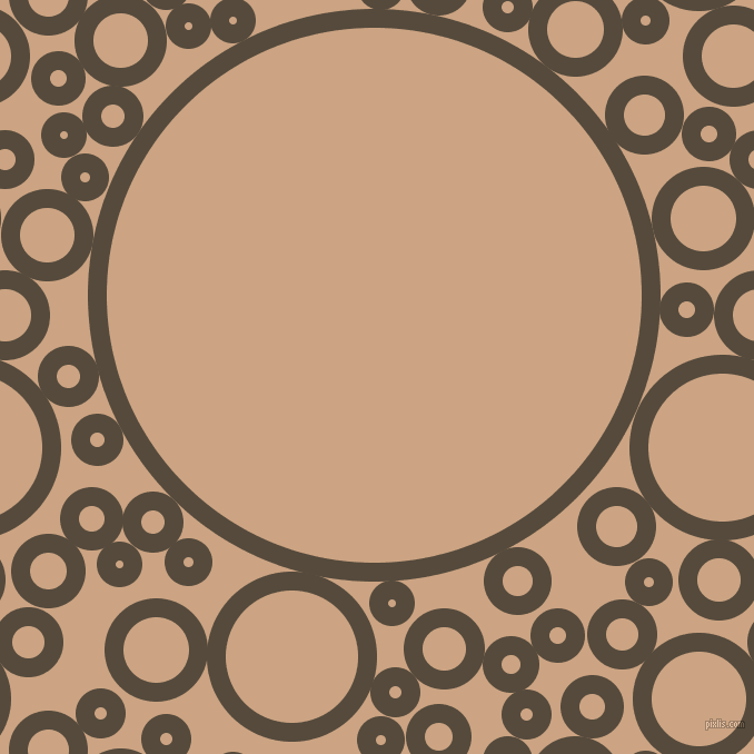 bubbles, circles, sponge, big, medium, small, 17 pixel line width, Metallic Bronze and Cameo circles bubbles sponge soap seamless tileable