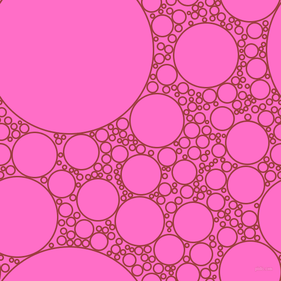bubbles, circles, sponge, big, medium, small, 3 pixel line width, Mexican Red and Neon Pink circles bubbles sponge soap seamless tileable