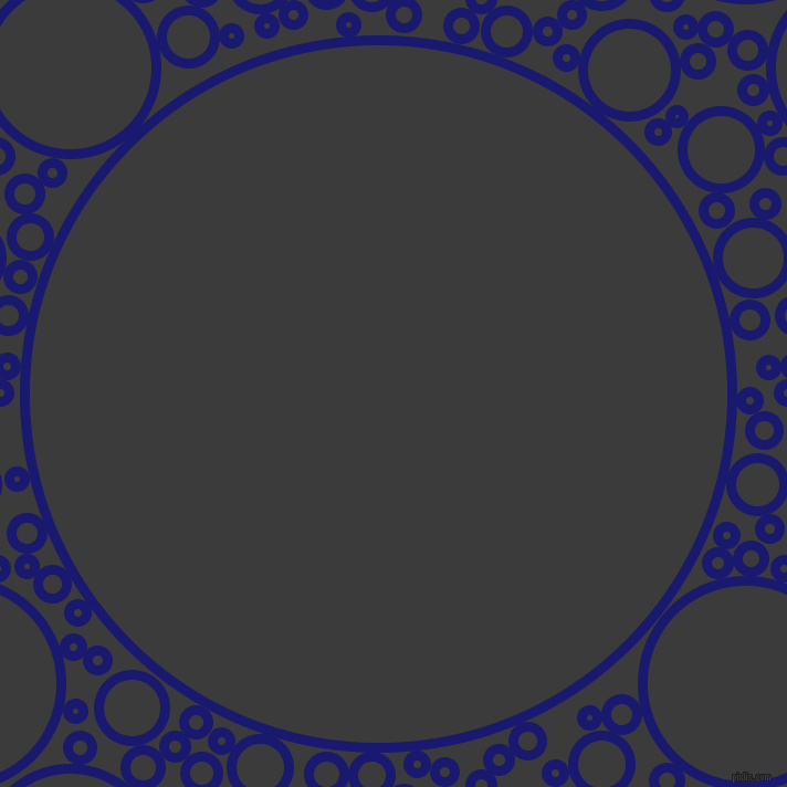 bubbles, circles, sponge, big, medium, small, 9 pixel line width, Midnight Blue and Fuscous Grey circles bubbles sponge soap seamless tileable