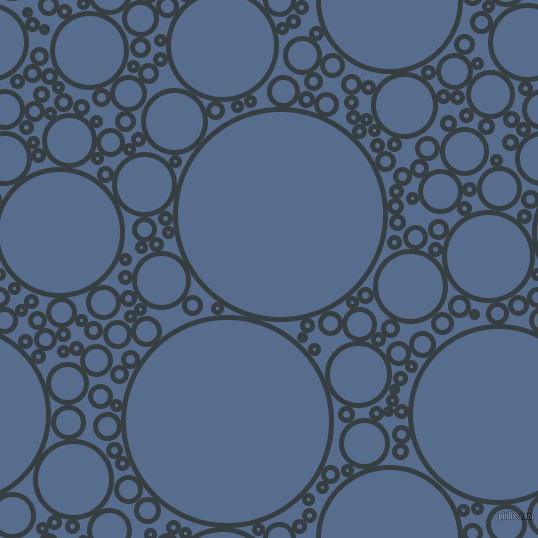 bubbles, circles, sponge, big, medium, small, 5 pixel line width, Mine Shaft and Kashmir Blue circles bubbles sponge soap seamless tileable