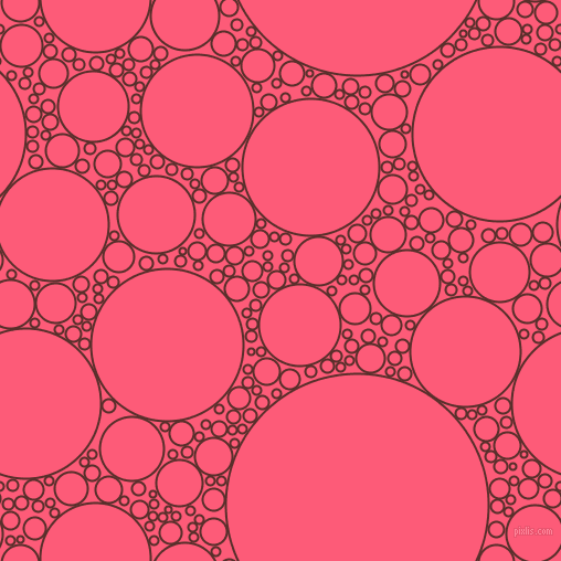 bubbles, circles, sponge, big, medium, small, 2 pixel line width, Moccaccino and Wild Watermelon circles bubbles sponge soap seamless tileable