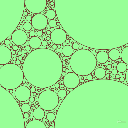 bubbles, circles, sponge, big, medium, small, 2 pixel line width, Mocha and Mint Green circles bubbles sponge soap seamless tileable
