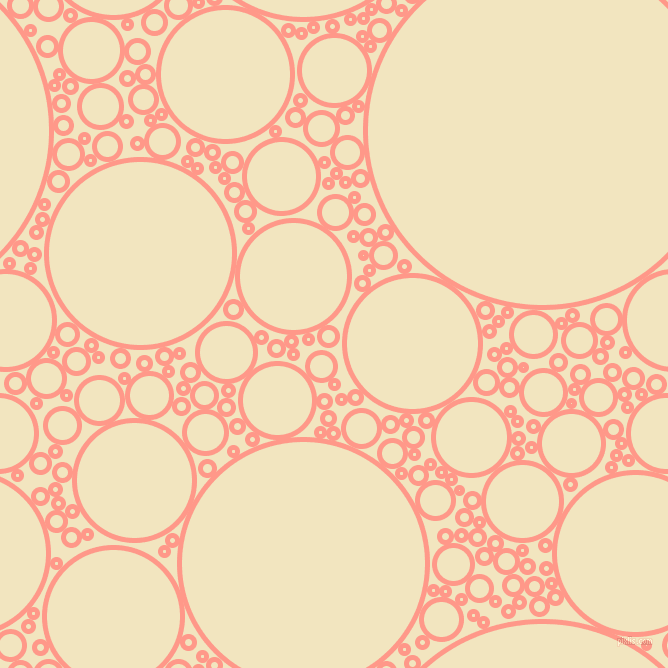 bubbles, circles, sponge, big, medium, small, 5 pixel line width, Mona Lisa and Half Colonial White circles bubbles sponge soap seamless tileable