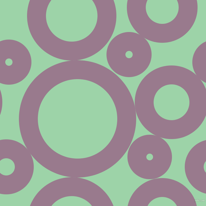 bubbles, circles, sponge, big, medium, small, 65 pixel line width, Mountbatten Pink and Chinook circles bubbles sponge soap seamless tileable