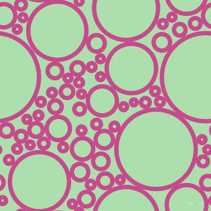 bubbles, circles, sponge, big, medium, small, 9 pixel line width, Mulberry and Moss Green circles bubbles sponge soap seamless tileable