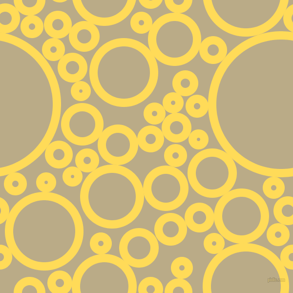 bubbles, circles, sponge, big, medium, small, 17 pixel line width, Mustard and Pavlova circles bubbles sponge soap seamless tileable