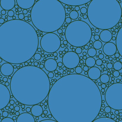 bubbles, circles, sponge, big, medium, small, 2 pixel line width, Myrtle and Curious Blue circles bubbles sponge soap seamless tileable