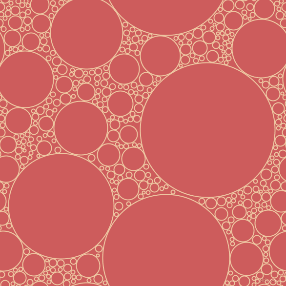 bubbles, circles, sponge, big, medium, small, 2 pixel line width, Negroni and Indian Red circles bubbles sponge soap seamless tileable