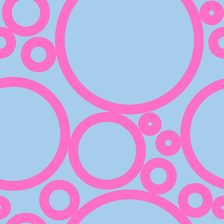 bubbles, circles, sponge, big, medium, small, 33 pixel line width, Neon Pink and Sail circles bubbles sponge soap seamless tileable
