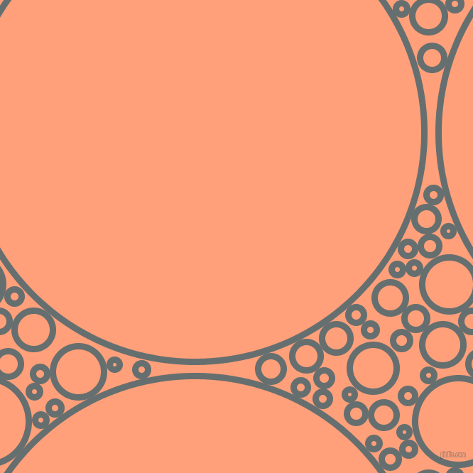 bubbles, circles, sponge, big, medium, small, 9 pixel line width, Nevada and Light Salmon circles bubbles sponge soap seamless tileable