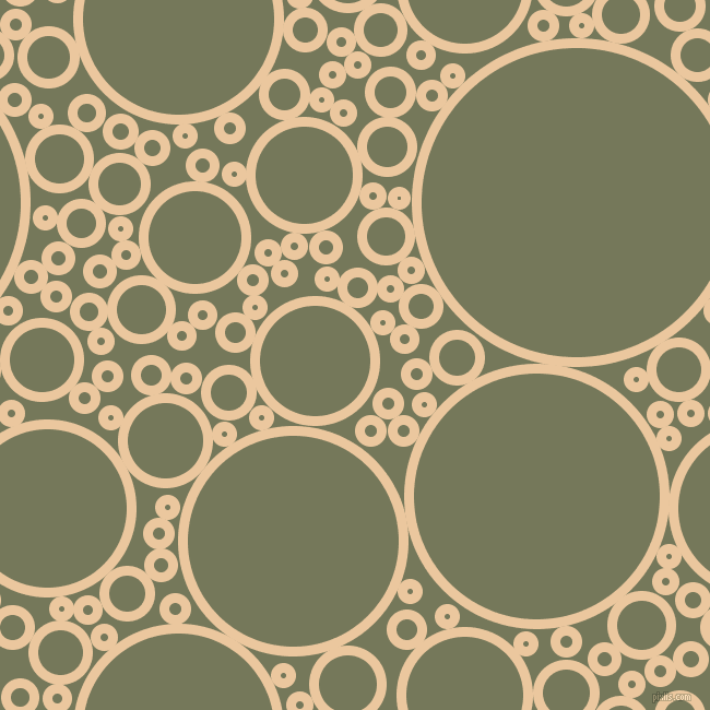 bubbles, circles, sponge, big, medium, small, 9 pixel line width, New Tan and Finch circles bubbles sponge soap seamless tileable
