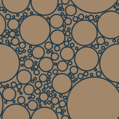bubbles, circles, sponge, big, medium, small, 5 pixel line width, Nile Blue and Sandal circles bubbles sponge soap seamless tileable