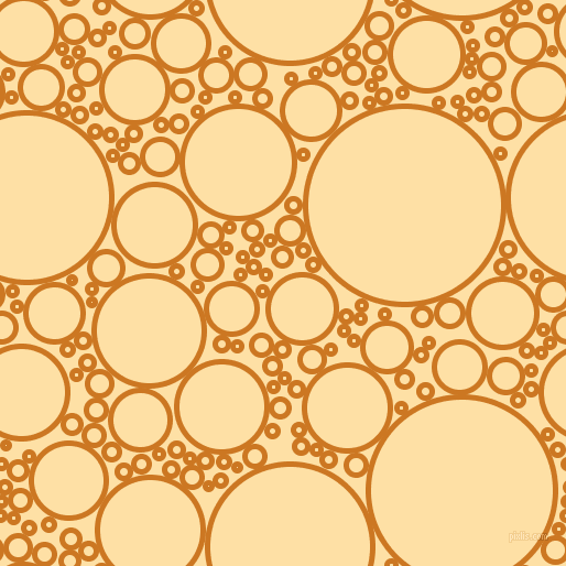 bubbles, circles, sponge, big, medium, small, 5 pixel line width, Ochre and Cape Honey circles bubbles sponge soap seamless tileable