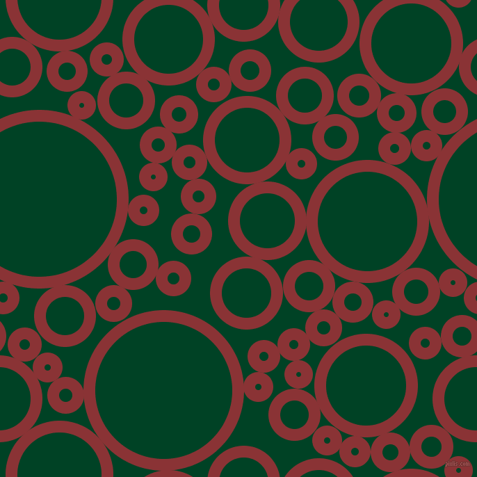 bubbles, circles, sponge, big, medium, small, 17 pixel line width, Old Brick and British Racing Green circles bubbles sponge soap seamless tileable