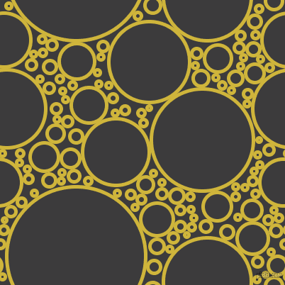 bubbles, circles, sponge, big, medium, small, 5 pixel line width, Old Gold and Fuscous Grey circles bubbles sponge soap seamless tileable