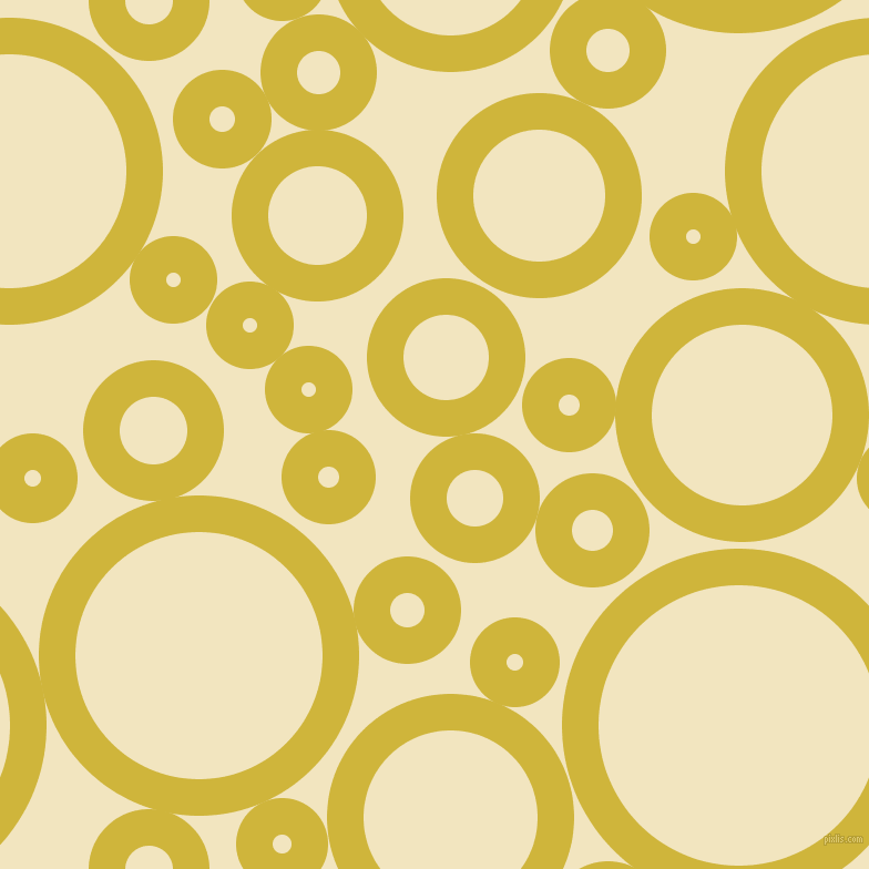 bubbles, circles, sponge, big, medium, small, 33 pixel line width, Old Gold and Half Colonial White circles bubbles sponge soap seamless tileable