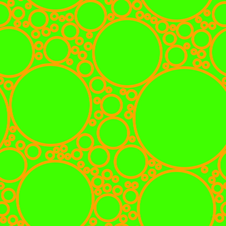 bubbles, circles, sponge, big, medium, small, 9 pixel line width, Orange and Harlequin circles bubbles sponge soap seamless tileable