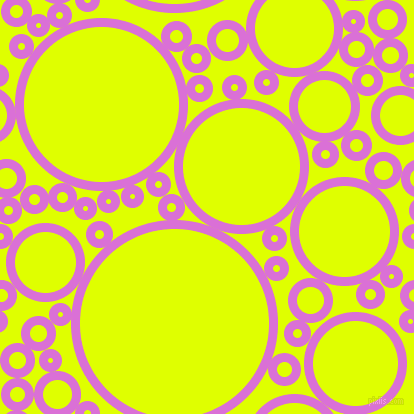 bubbles, circles, sponge, big, medium, small, 9 pixel line width, Orchid and Chartreuse Yellow circles bubbles sponge soap seamless tileable