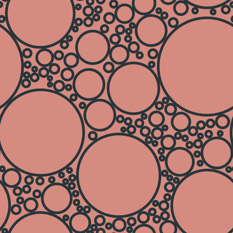 bubbles, circles, sponge, big, medium, small, 9 pixel line width, Oxford Blue and My Pink circles bubbles sponge soap seamless tileable