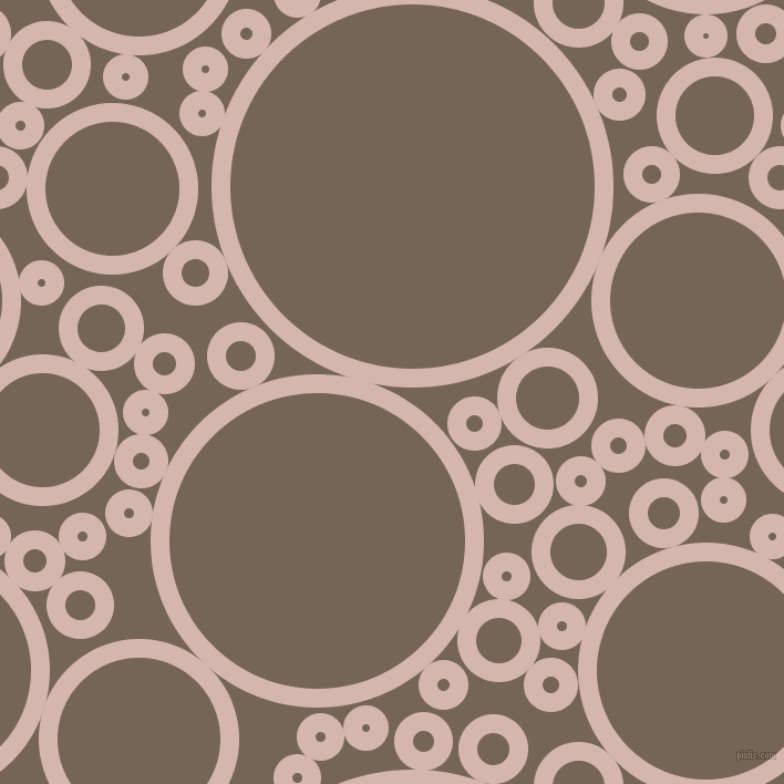 bubbles, circles, sponge, big, medium, small, 17 pixel line width, Oyster Pink and Pine Cone circles bubbles sponge soap seamless tileable