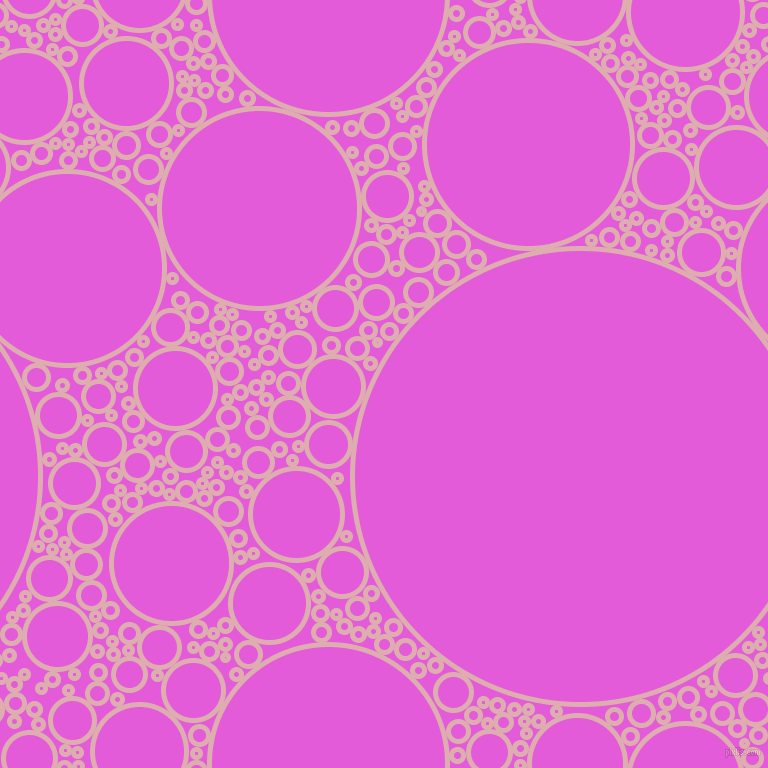 bubbles, circles, sponge, big, medium, small, 5 pixel line width, Pale Chestnut and Free Speech Magenta circles bubbles sponge soap seamless tileable