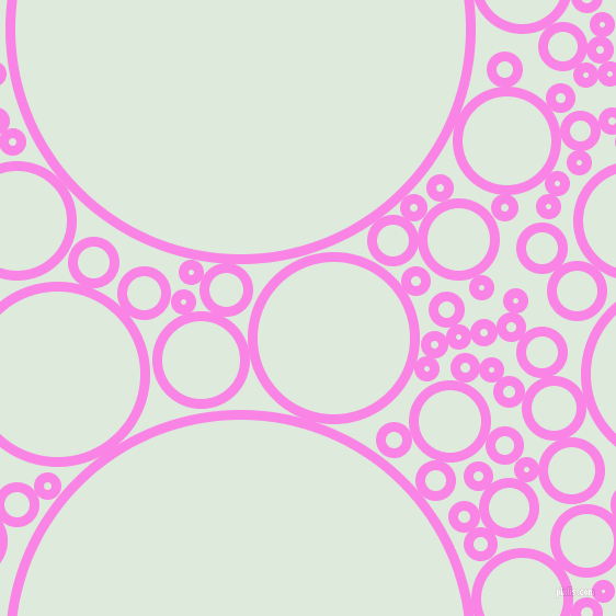 bubbles, circles, sponge, big, medium, small, 9 pixel line width, Pale Magenta and Apple Green circles bubbles sponge soap seamless tileable