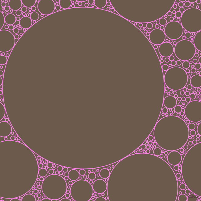 bubbles, circles, sponge, big, medium, small, 2 pixel line width, Pale Magenta and Domino circles bubbles sponge soap seamless tileable