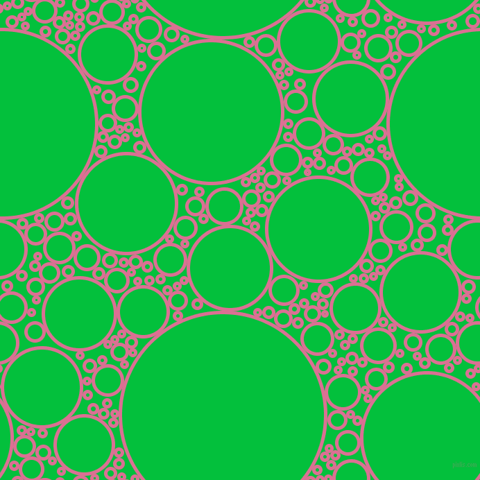 bubbles, circles, sponge, big, medium, small, 5 pixel line width, Pale Violet Red and Dark Pastel Green circles bubbles sponge soap seamless tileable